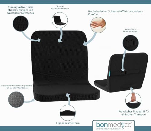 bonmedico Orthopädisches Sitzkissen und Rückenkissen 2-in-1 – Ansicht 6