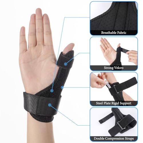 HOMEE Thumb Brace Stabilizer, Adjustable Thumb Spica Support Brace Stabilizer for Pain, Sprains, Arthritis, Tendonitis, Finger Splint Brace Support Fits Left or Right Hand - Image 3