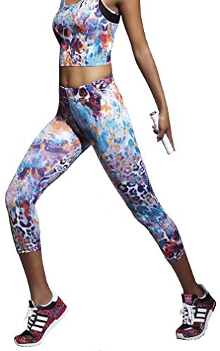 Firstclass Trendstore Capri-Sportleggings Gr. S-XL, Damen Caprihose 3/4 lang Leggings Fitness Laufhose Sport Caprileggings (Caty70 M) Cover