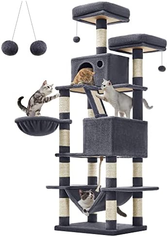 Feandrea Rascador para Gatos Grandes, Árbol para Gatos Grandes, 1...