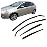J&J AUTOMOTIVE HEKO Deflettori per Fiat Bravo 2007-2017, 4 pezzi