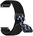 Produktbild HNRYKJ Gewebtes Elastisches Armband 18mm 20mm 22mm Nylon Uhrenarmbänder, Neues Ersatzarmband mit Magnet Verstellbarer Anti Rutsch Schnalle Kompatibel mit Samsung/Garmin/Huawei Watch Ersatzarmband