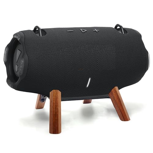 Real Wood Stand comparible for jbl Xtreme 5 Xtreme 4 Portable Bluetooth Speaker Tripod Mount Secure Stable Sturdy Wooden Desk Holder for xtreme4 Xtreme 3 Xtreme 2 Speaker on Table (Walnut)