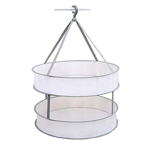 Yakiki Red de secado de malla plegable, rejilla para suéter/sujetador, para cocina al aire libre, para colgar alimentos, cesta de malla para colgar