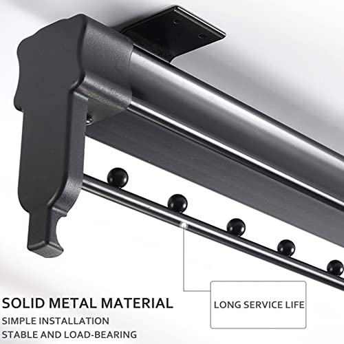 Rail de cintre pour vêtements réglable et extensible pour dressing - 6