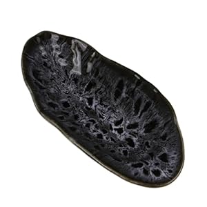 Dikaca Elegante Keramik-Schmetterlingsschale Schwarz