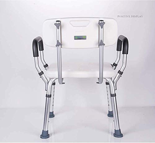 Nivok Bath Stools,Elderly Bathtub Seat Shower Bench Bath Chair With Arms And Back, Height Adjustable, Tool-Free Assembly,Non-Slip Seat #TOP4