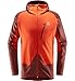Produktbild Haglöfs Fleecejacke Herren Kapuzenjacke Spire Mid Hood Wärmend, Atmungsaktiv, Elastisch Maroon Red/Habanero XXL XXL