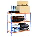 Estantería metálica Azul y Naranja Maderclick Megaplus 3 baldas SimonRack 3/300