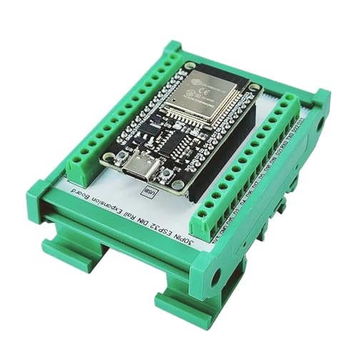 Boîtier rail DIN35 avec adaptateur de bornier à vis 3.96 pour ESP32