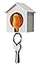QUALY (Orange Sparrow Birdhouses Porte Clé, remorques et sifflet, Plastique, 7x5x8 cm
