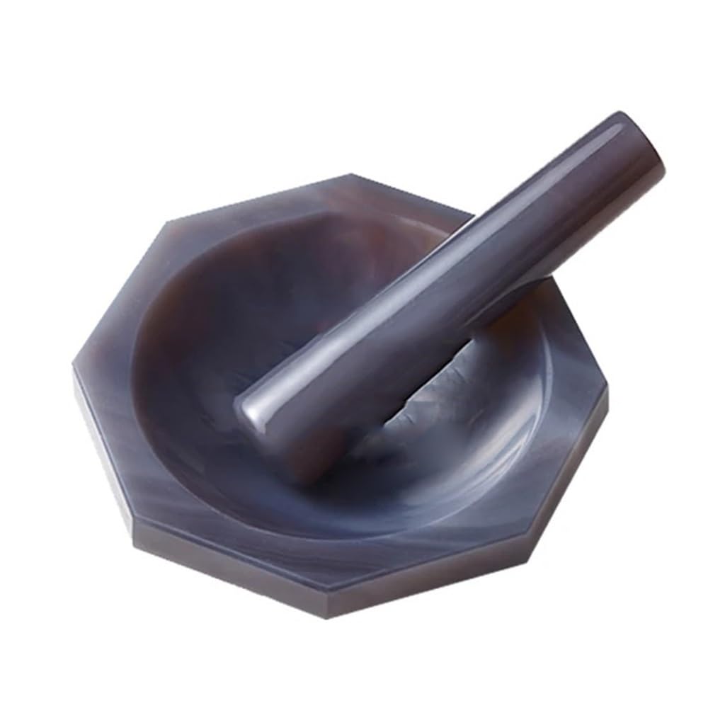 1 set da 30 mm a 130 mm di mortaio e pestello in corniola, AGATA pura e naturale con pestello(Inner DIA 120mm)