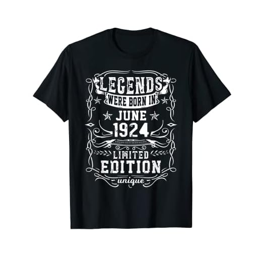Cumpleaños Junio 1924 Edición Limitada Regalo Legend June Camiseta