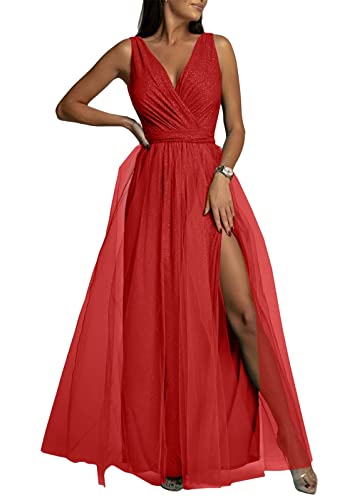Robe de soirée femme longue plissée anti-plis pour grand mariage d'été
