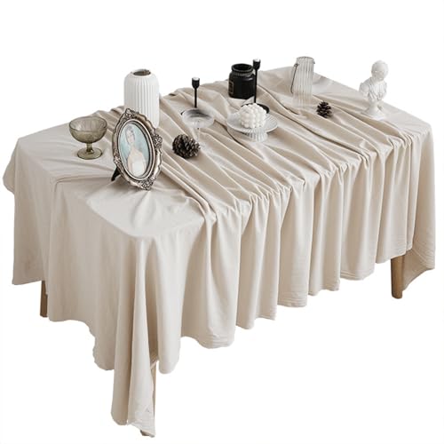 Nappe en coton et lin protections de table durables contre les rayures - 2
