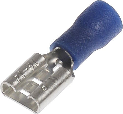 Terminal hembra de 1/4 pulgada para cable conector de 20 unidades para empalmes eléctricos seguros