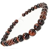 【OMAMORI-DO】長さを選べる 数珠ネックレス レッドタイガーアイAAAAA 大玉１２ミリ パワーストーン メンズネックレス (45～50 センチメートル)