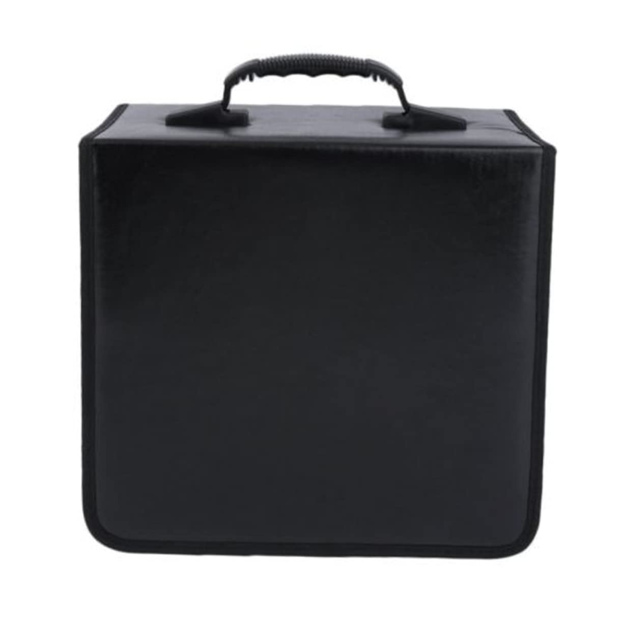 Mikinona Custodia Porta Cd/dvd Portatile Grande Capacità 400 Dischi, Organizer Per Archiviazione Video Maniglia, Chiusura Cerniera, Design Interno Separato, Colore Nero Per Uso Quotidiano e Viaggi