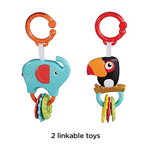 Fisher-Price Portable Bassinet And Play Space On-The-Go Baby Dome With Developmental Toys And Canopy, Color Climbers [Amazon Exclusive] #TOP4