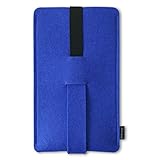  Funda Babuschka para iPhone 6-8 Plus y XS Max. Aquí hay suficiente espacio para una protección adicional con una carcasa o cubierta inteligente de fieltro de lana., azul (Azul) - BAB-XXL-01
