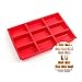 chenchen 9 cavità Quadrato Muffin Brownie Torta in Silicone in Silicone stampi a Forma di Sapone Fatti a Mano Fai da Te Stampi di Cioccolato al Cioccolato caramellata del Vassoio di Ghiaccio