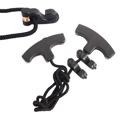 KURUGEILI Archery Cocking Devices Double T Handle Crossbow Cocking Rope Crossbow Pull Cord Rope Cocker String Puller Assist Tool for Crossbow Hunting-Works with All Crossbows