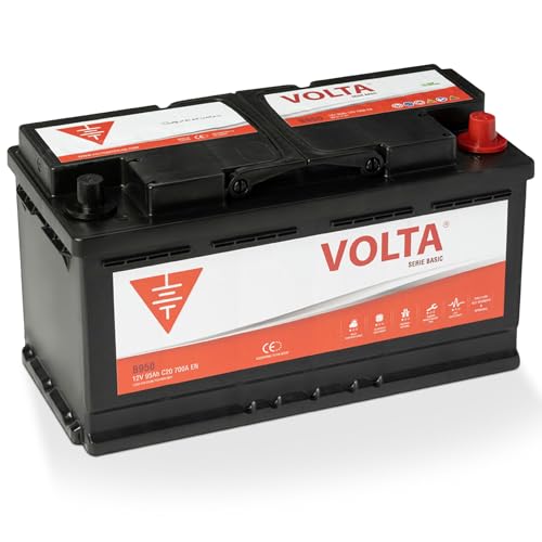 Bateria de Coche 95Ah 700A - Volta Basic B950D - Borne +Dcha - Medidas Largo 353 x Ancho 175 x Alto 190 mm con 2 años de Garantía - Fabricación Europea.