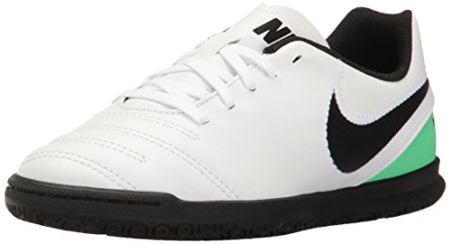 Nike Jr Tiempox Rio Iii Ic, Botas de Fútbol Unisex Niños, Varios Colores (White/Black-Electro Green), 38 EU