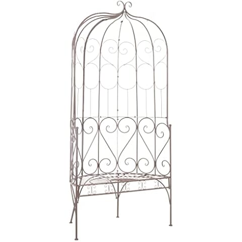 vidaXL Antique-Style Wrought Iron Garden Bench Cover