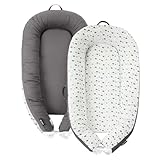 JOLLITO Baby Lounger for Baby Girls & Boys, Infant Lounger Cover, Newborn Essentials for Baby 0-12 Months, Baby Play Mat,100% Cotton Breathable, Portable Travel, Babies Essentials Gifts