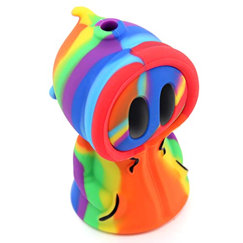 Detachable Silicone Travel Ghost Art Tube 3.9" High, Multi - US Stock