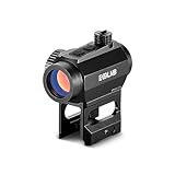 ESSLNB Red Dot Visier Scope 2MOA Zielfernrohr voll Multi-Coated Prisma wasserdicht stoßfest mit 20mm/22mm Weaver/Picatinny Rail Mount und Flip-Up Lens Covers für die Jagd