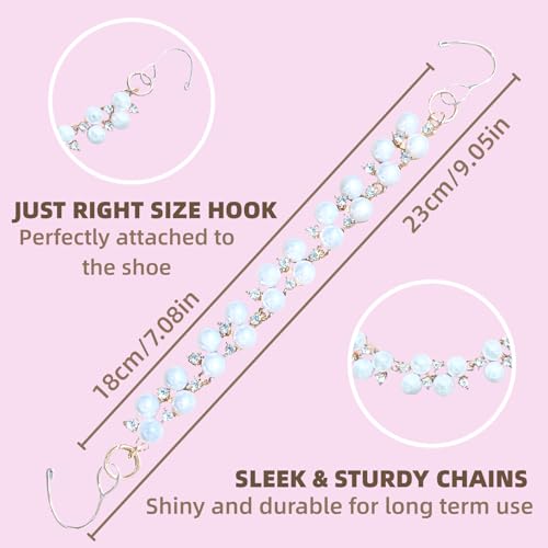 Image of Bling Shoe Chains For Adults Women Men Teens Girls Boys, Rhinestone Chain Shoe Charms For Clog Sandals,Shoe Decoration Accessories For Birthday Gifts Party Favors