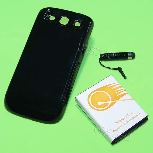 URS2GO Long Endurance 7300mAh Extended Battery Back Cover Case Compatible with Samsung Galaxy S3 i9300 SGH-i747 Phone
