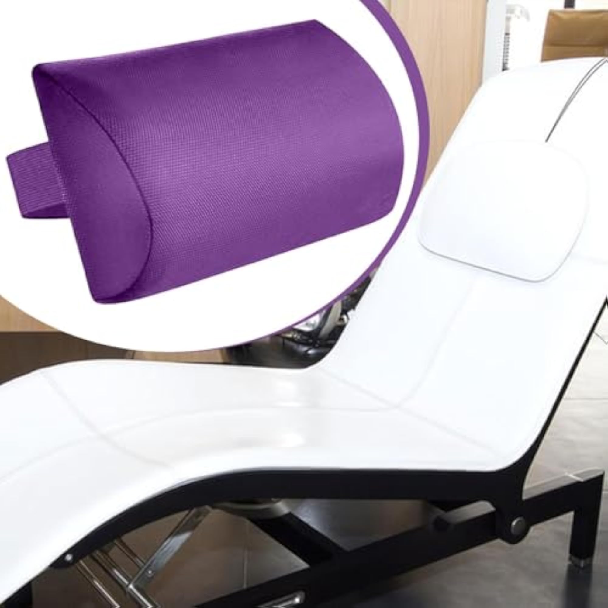 Chaise Lounge Head Pillow for Garden Folding Chairs, Violet