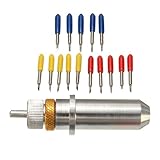 OHPHCALL 16 Stück Schneidplotter Klingen aus Wolframstahl mit 30, 45 und 60 Grad für Holz und Pvc zum Gravieren und Beschriften Inklusive Halterung Einfach zu Bedienen