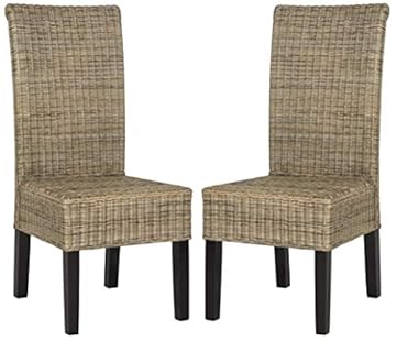 wicker rattan dining chairs