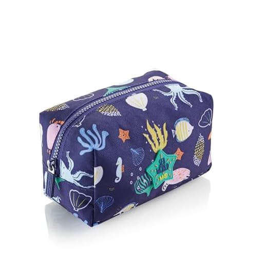 Miquelrius - Neceser Mini, Portatodo Tamaño 110 x 180 x 100 mm, Cierre Cremallera, Neceser Infantil Compacto, Colección Sea World