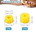 PATIKIL Skateboard Bushings, 2 Set 90A PU Long-Board Truck Bushings Rebuild Kit for Skateboard Parts, Yellow