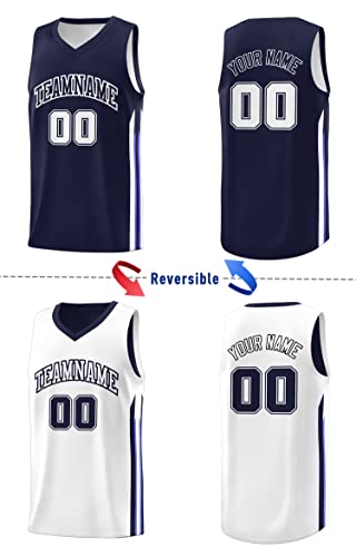 KXK Custom Reversible Basketball Jersey - Personalize Team Uniform Design Your Own Name & Number