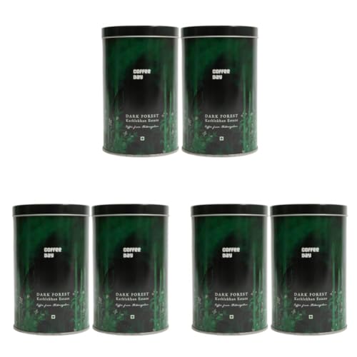 Image of Cafe Coffee Day | Filter | Ground | Best Coffee | Morning | Choco | Freshly grounded | Chickmangalur | (400gm, 100% Arabia Kathlekhan Estate with Tin Box) (Pack of 3)