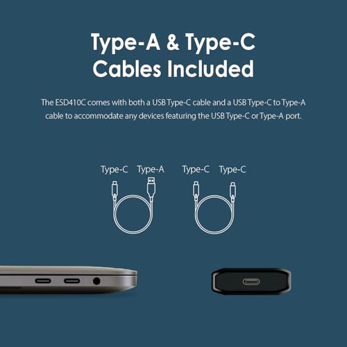 Image of Transcend 1 TB External SSD, Up to 2000MB /s, Supports Apple 4K 60fps ProRes, USB Hard Drive for iPhone15,16,17 /iPad /Mac / /PS5 /Windows /Android, IPX5 USB 3.2 Gen2 Portable SSD.TS1TESD410C (1, TB)