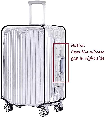Yotako Clear PVC Suitcase Cover Protectors 24 28 30 Inch Luggage Cover for Wheeled Suitcase 