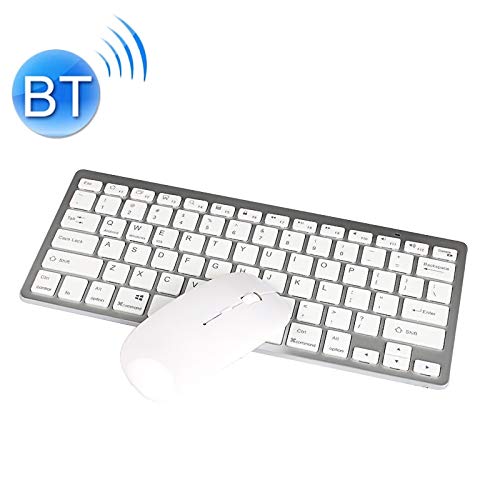 Yunchao Tablet PCL[{[hP[X X5 2 in 1^~jCXBluetoothL[{[h+ Bluetooth}EXZbgAT|[gWin/Android/iOSVXe ^ubg (F : Silver)