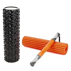 jooeer Trigger Point Muscle Massage Foam Roller Set 3 in 1
