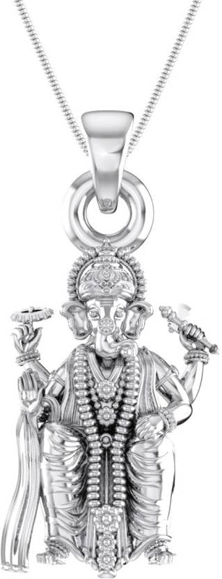 Pendentif Ganesh en argent sterling 92,5 % bijoux de pureté supérieure unisexe