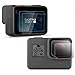 PCTC Windscreen Foam Windshield Windslayer Housing for Gopro Hero 7 6 5 Black Case Cover + 2 LCD Screen Protector 2 Lens Protector Reduces Wind Noise for Optimal Audio Recording