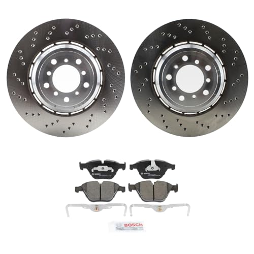 SHW Front Rotors Ceramic Disc Brake Pad Kit For E90 E92 E93 M3