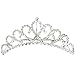 joylive Stylish Princess Crystal Austrian Rhinestone Tiara Hair Comb Crown