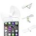 Produktbild MOMDAD Mini USB Ventilator Tragbare Flexibel Klein Phone Fan Cool Kühler drehbar Lüfter mit Zwei Blätter für iPhone 7/7 Plus iPhone 6/ 6S Plus iPhone SE 5S iPad - Weiß